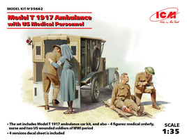 1/35 ICM Model T 1917 Ambulance with US Medical Personnel 35662