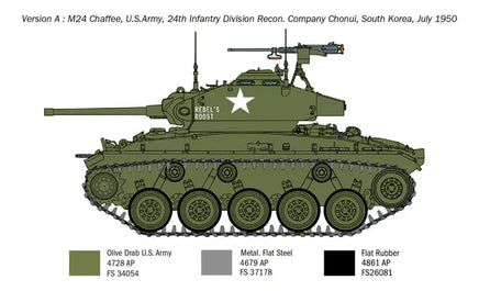 1/35 Italeri M24 Chaffee Korean War 6587