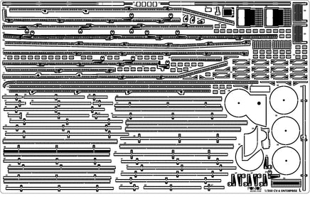 1/350 Pontos Model USS CV-6 Enterprise 1942 Detail Up Set (Blue Deck) 37031FB