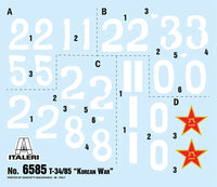1/35 Italeri T-34/85 Korean War 6585