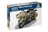 1/9 Italeri German Military Motorcycle with Side Car 7403
