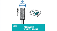 Dremel 3/16" Cylinder Shaped Diamond Wheel Point 7123