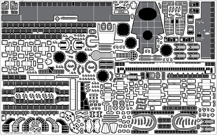 1/350 Pontos Model USS BB-63 Missouri Circa 1991 Detail Up Set 37018F1