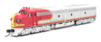 N Broadway Ltd EMD E8 A/B ATSF 81L / 81A Warbonnet A-Unit Paragon4 Sound/DC/DCC, Unpowered B-Unit 8810