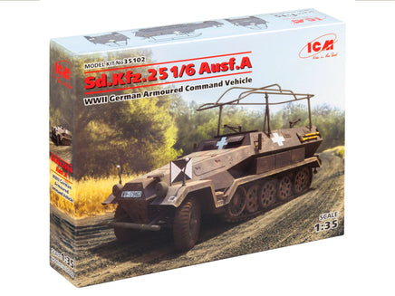1/35 ICM Sd.Kfz.251/6 Ausf.A WWII German Armoured Command Vehicle 35102