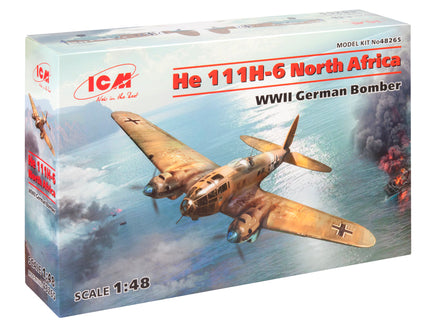1/48 ICM He 111H-6 North Africa WWII German Bomber 48265