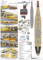 1/350 Pontos Model USS BB-63 Missouri Battleship Detail Up Set 35011F1