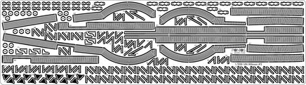 1/200 Pontos Model IJN Mikasa 1905 Detail Up Set 23008F1