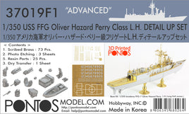 1/350 Pontos Model USS FFG Oliver Hazard Perry Class Detail Up Set "Advanced" 37019F1