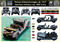 1/35 Master Box Polizei-Kübelsitzwagen Ab 1937 German Military Car 35101