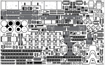 1/350 Pontos Model USS BB-63 Missouri Circa 1991 Detail Up Set 37018F1