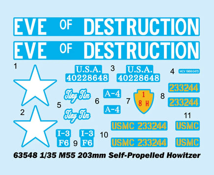 1/35 iLoveKit M55 203mm Self-Propelled Howitzer 63548