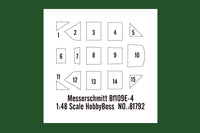 1/48 Hobby Boss Messerschmitt Bf109E-4/TROP 81793