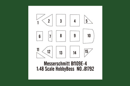 1/48 Hobby Boss Messerschmitt Bf109E-4/TROP 81793