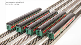 HO Broadway Ltd Heavyweight 5-Car Passenger Set Christmas Paint Scheme 9103 - MPM Hobbies
