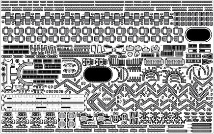 1/350 Pontos Model IJN Yamato (New Tool) Detail Up Set "Advanced" 37003F1