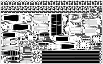 1/200 Pontos Model Bismarck 1941 Detail Up Set "Advanced" 27001F1
