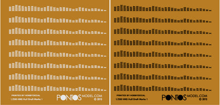 1/200 Pontos Model HMS Rodney 1942 Detail Up Set 23007F1