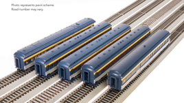 HO Broadway Ltd C&O Heavyweight 5-Car Passenger Set Tri-Color Scheme 9100 - MPM Hobbies