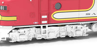 N Broadway Ltd EMD E8 A/B ATSF 81L / 81A Warbonnet A-Unit Paragon4 Sound/DC/DCC, Unpowered B-Unit 8810