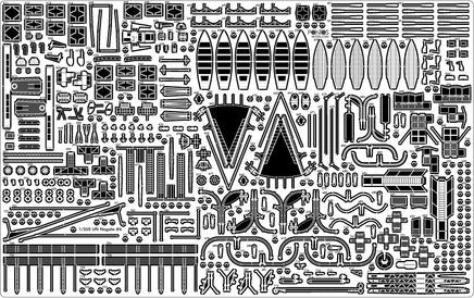 1/350 Pontos Model IJN Nagato 1941 Detail Up Set for Hasegawa 35029F1