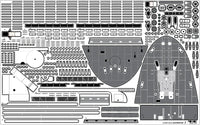 1/350 Pontos Model USS CV-6 Enterprise 1942 Detail Up Set (Teak Tone Deck) 37031FN