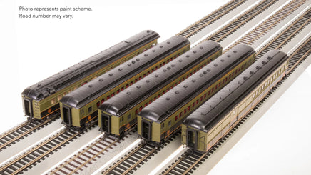 HO Broadway Ltd CN Heavyweight 5-Car Passenger Set Green/Black/Yellow Scheme 9101 - MPM Hobbies