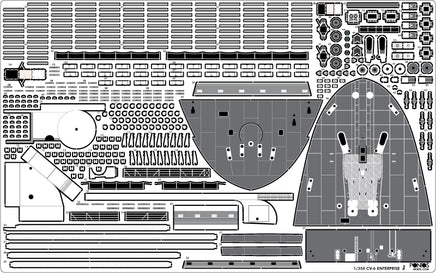 1/350 Pontos Model USS CV-6 Enterprise 1942 Detail Up Set (Blue Deck) 37031FB