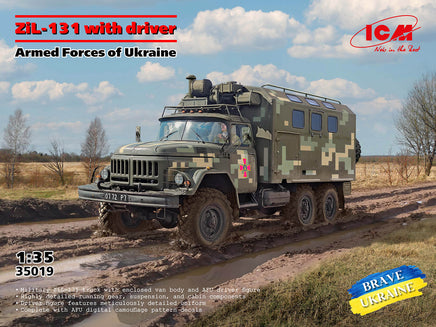 1/35 ICM ZiL-131 with Driver Armed Forces of Ukraine 35019