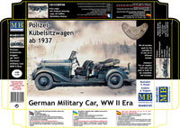 1/35 Master Box Polizei-Kübelsitzwagen Ab 1937 German Military Car 35101