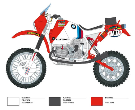 1/9 Italeri B.M.W. R80 G/S 1000 Paris Dakar (1985) 4641