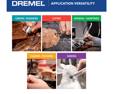 Dremel Fortiflex Heavy Duty Flex Shaft Tool Kit 9100-21