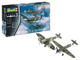 1/72 Revell Germany Combat Set Messerschmitt Bf109G-10 - Spitfire Mk.V 03710