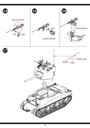 1/35 Pig Models M4A1 Sherman w/ T1E3 US Army Mine Exploder Plastic Model Kit 35-006