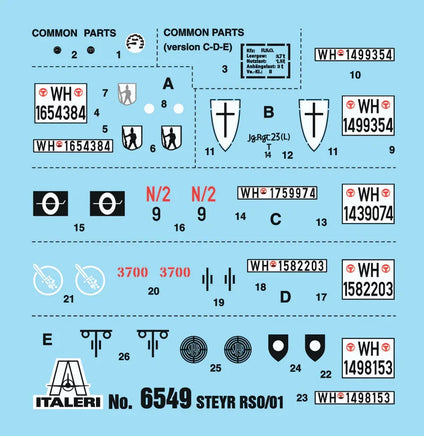 1/35 Italeri Steyr RSO/01 with German Soldiers 6549