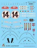 1/24 Italeri Lancia Fulvia HF Rally 3670