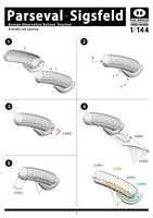 1/144 Pig Models Parseval - Sigsfeld German Drachen Observation Balloon Plastic Model Kit 144-003