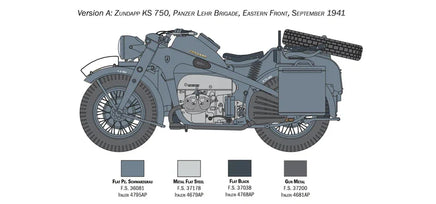 1/9 Italeri Zündapp KS 750 with Sidecar 7406