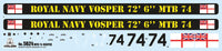 1/35 Italeri Vosper MTB 74 with Crew 5624