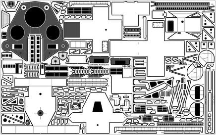 1/200 Pontos Model HMS Rodney 1942 Detail Up Set 23007F1