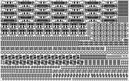 1/350 Pontos Model USS BB-63 Missouri 1945 Detail Up Set "Advanced" (20B Deck Blue) 37026FB