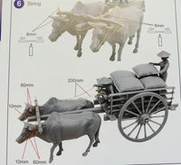 1/35 Gecko Models Vietnamese Farmer Cattle Cart Set 35GM0110