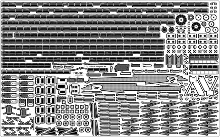 1/350 Pontos Model IJN Nagato 1941 Detail Up Set for Hasegawa 35029F1