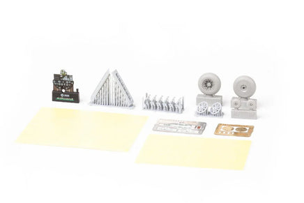 1/48 Eduard P-40E w/ fishtail exhaust stacks LooKplus Brassin for EDUARD kit 644300