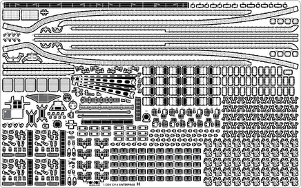 1/350 Pontos Model USS CV-6 Enterprise 1942 Detail Up Set (Teak Tone Deck) 37031FN