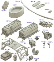 1/350 Pontos Model USS BB-63 Missouri Circa 1991 Detail Up Set 37018F1