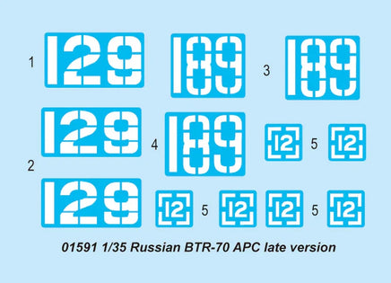 1/35 Trumpeter Russian BTR-70 APC Late Version 01591