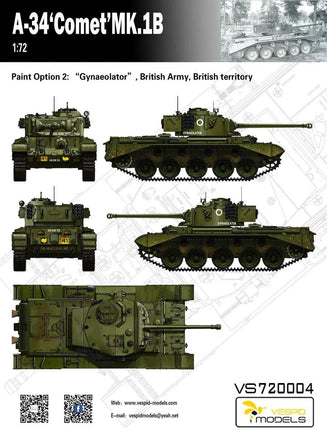 1/72 Vespid A34 Comet Mk.IB 720004