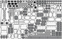 1/200 Pontos Model IJN Mikasa 1905 Detail Up Set 23008F1