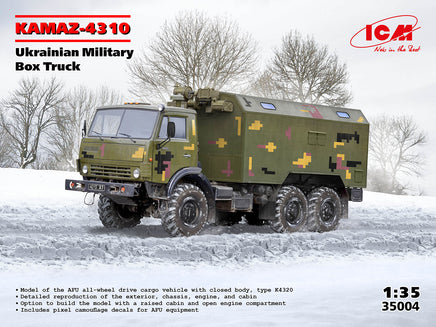 1/35 ICM Kamaz-4310 Ukrainian Military Box Truck 35004